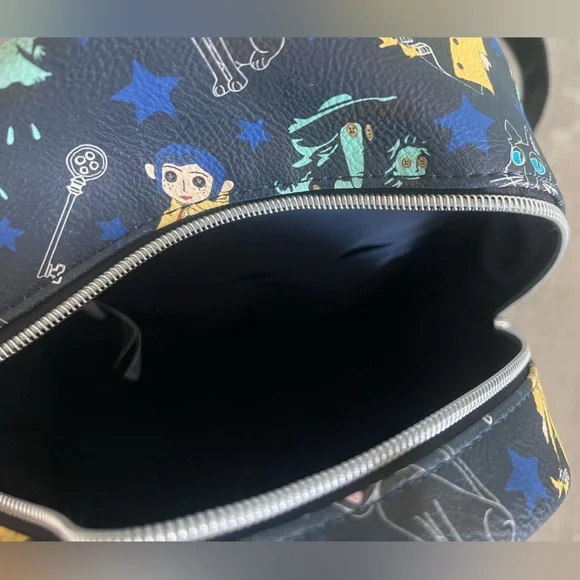 Loungefly Coraline Entertainment Earth Black Mini Backpack - Picture 3 of 3